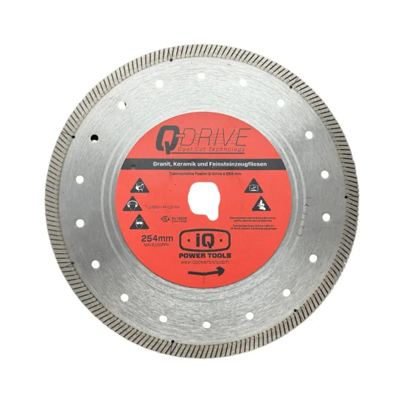 10-Inch Q-Drive Plus Diamond Tile Blade – .060" Kerf 1