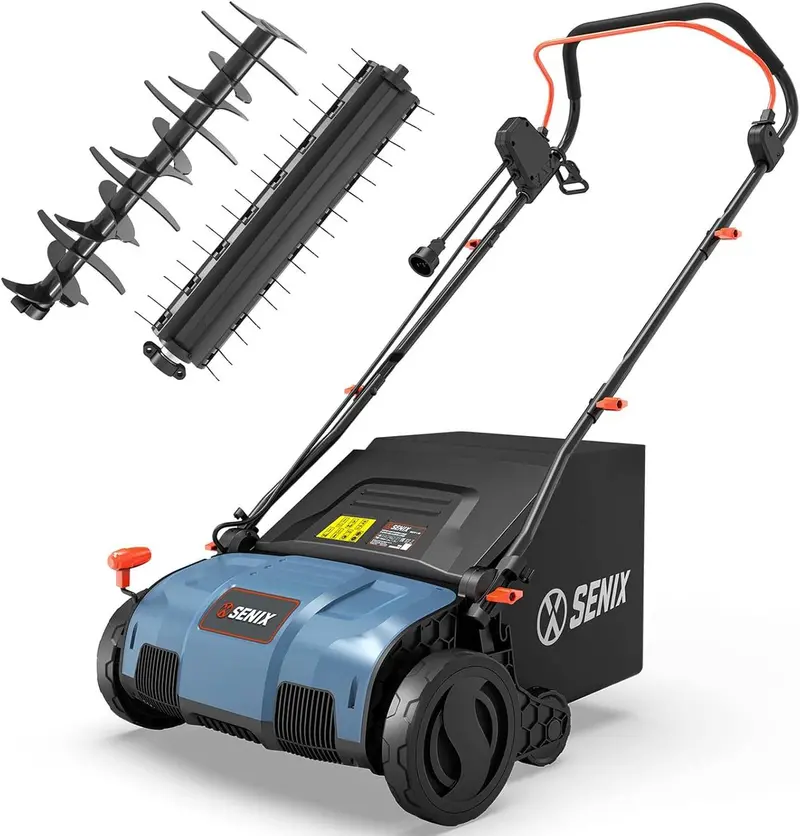 13A Electric Dethatcher & Scarifier Combo – 15" Coverage Width 1