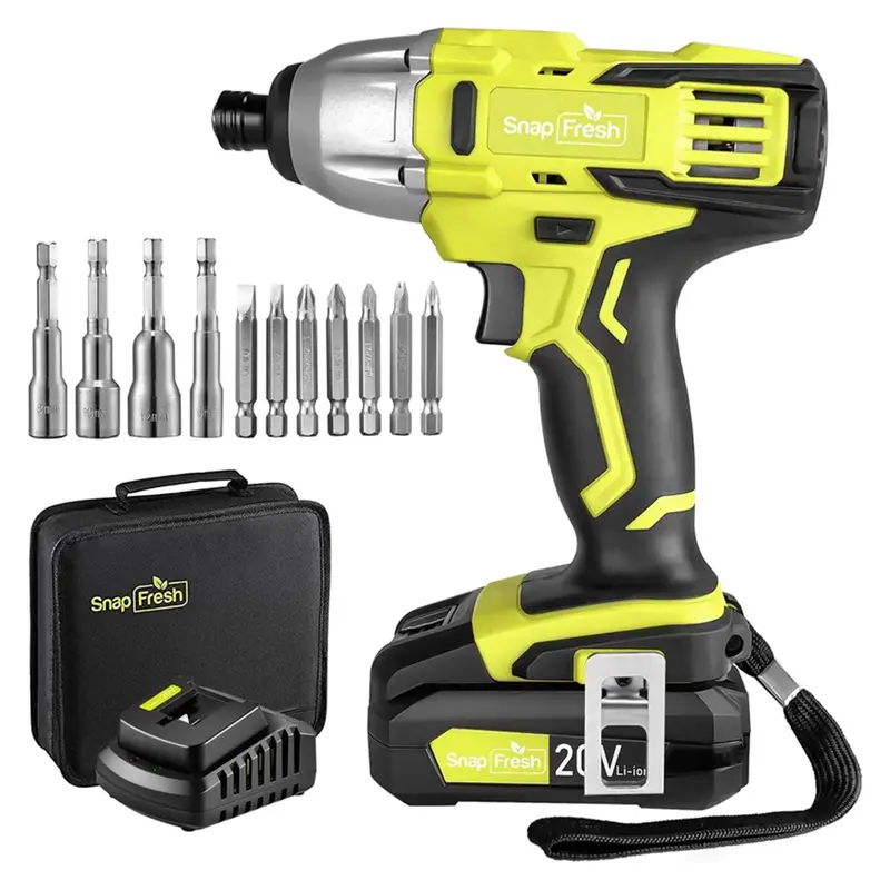 20V Cordless Impact Driver Kit With 2.0Ah Lithium-Ion Battery And Fast Charger (Bbt-Pob04) 1