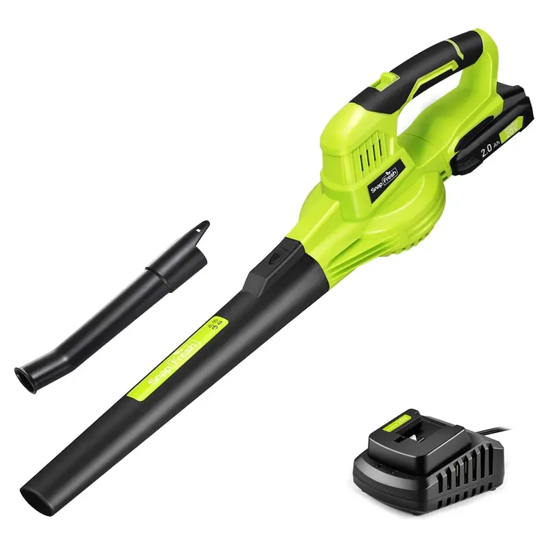 20V Cordless Leaf Blower – 140 Cfm / 130 Mph, Includes 2.0Ah Li-Ion Battery & Charger (Bbt-Yor01) 1