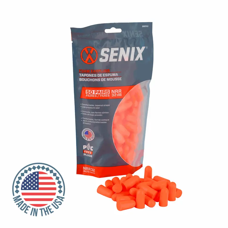 50-Pair Disposable Foam Earplugs – Soft, Compliant Hearing Protection 1