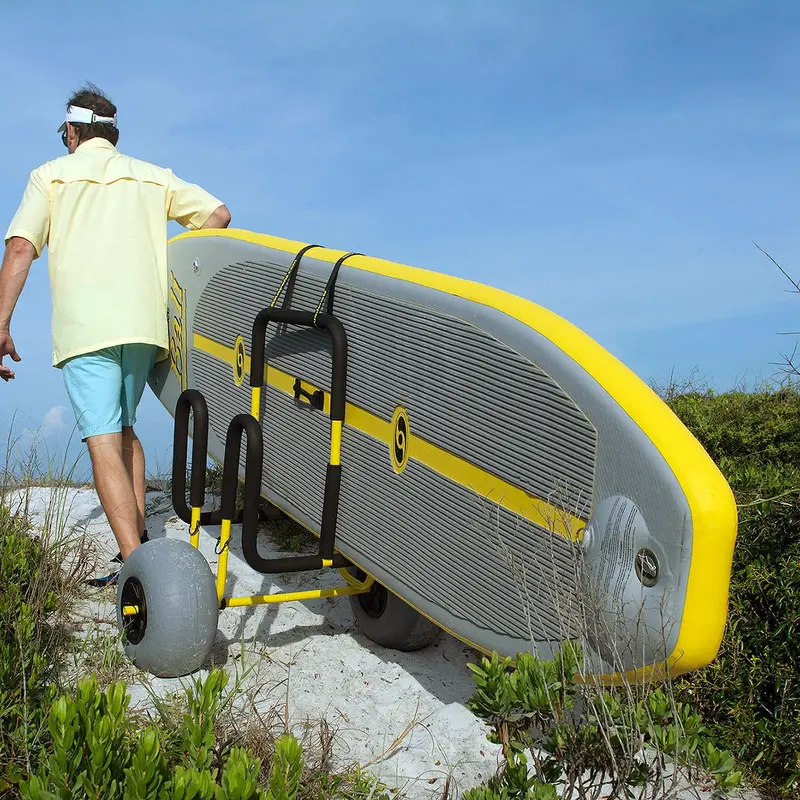 All-Terrain Double Sup Beach Cart With Oversized Balloon Wheels 1