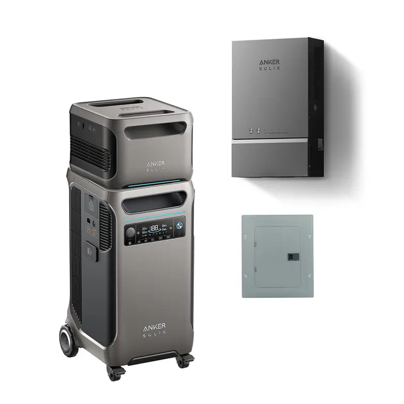 Anker Solix F3800 + Bp3800 Expansion Battery & Full Home Integration Kit (Panel, Breaker, Ground Bar) 1
