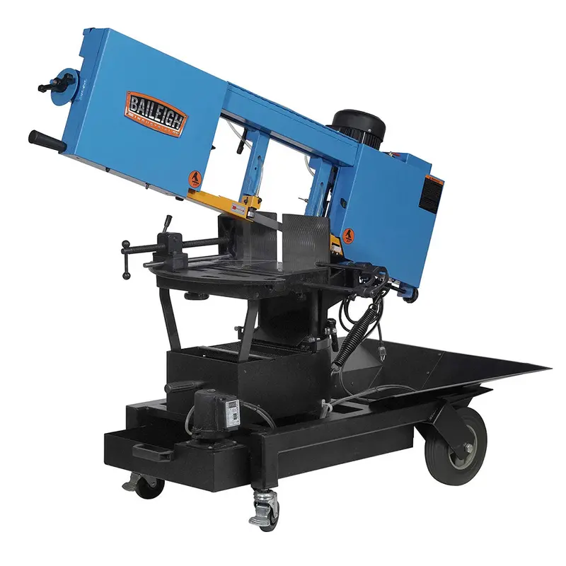Baileigh 10" Portable Evs Dual-Miter Bandsaw – Bs-10Vs (115V) 1