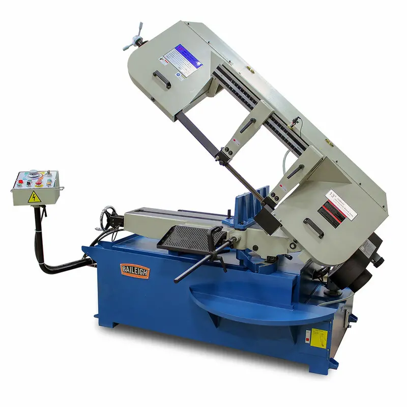 Baileigh Bs-330Sa Semi-Automatic Horizontal Band Saw – Efficient Metal Log Cutting 1