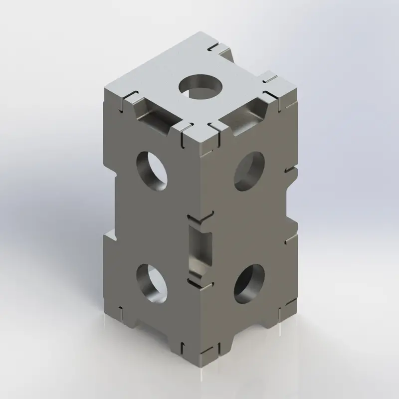 Baileigh Wjt-Sb422Uw-16 4" × 2" × 2" Precision Square Block For 16Mm Modular Welding Tables 1