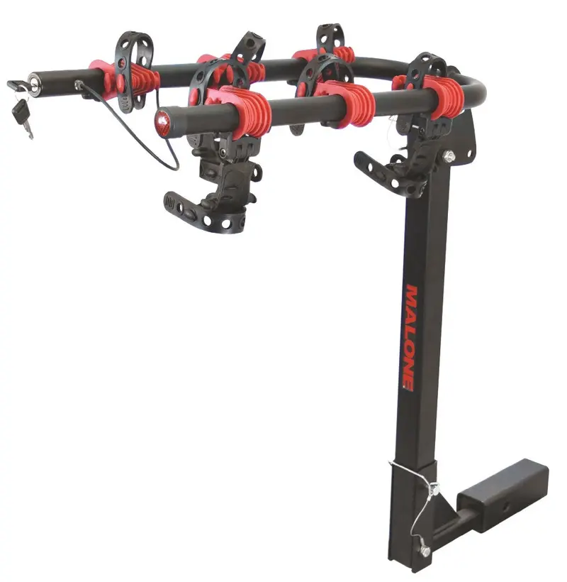 Car-Mounted 3-Bike Hitch Rack For Secure Transport 1