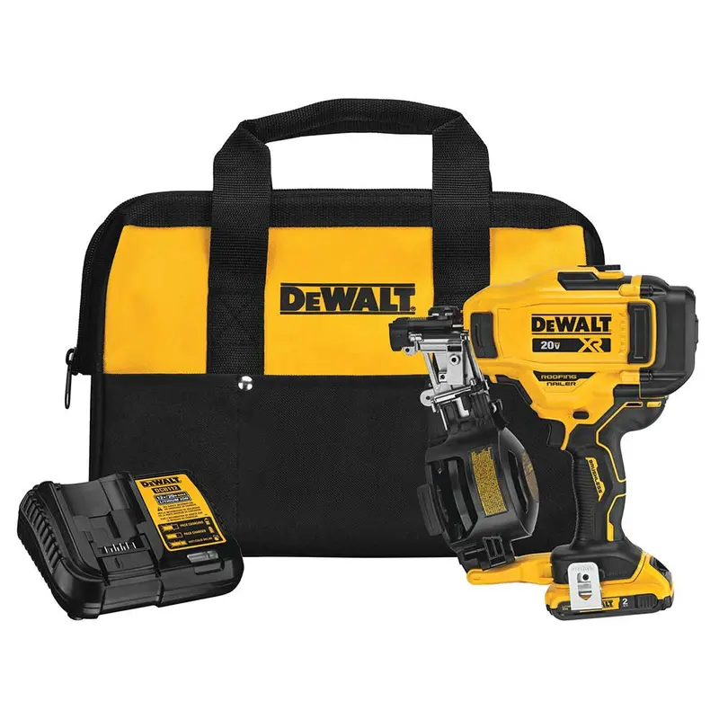 Dewalt 20V Max Cordless 15-Degree Coil Roofing Nailer Kit (Dcn45Rnd1) 1