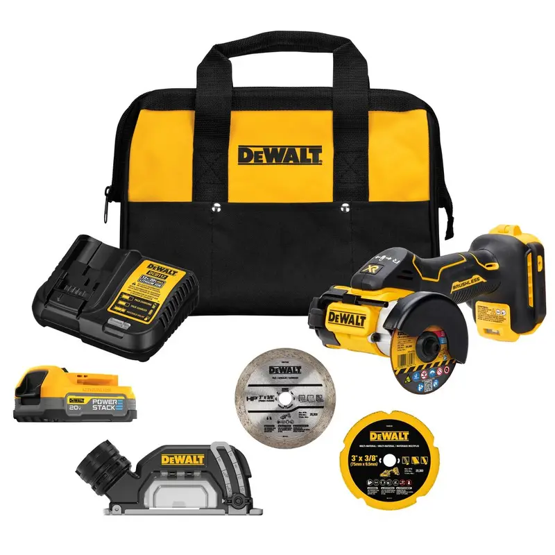 Dewalt 20V Max Xr Compact Cut-Off Tool – 3" Brushless Kit With Battery 1