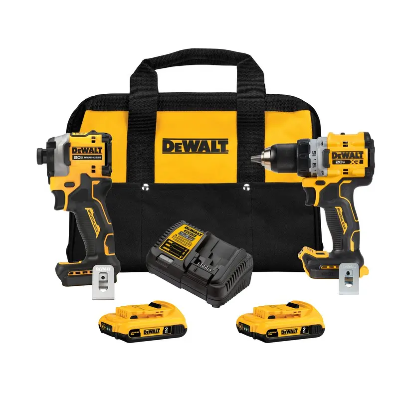 Dewalt 20V Max Xr Compact Drill/Driver And Impact Driver Combo Kit – Two-Tool Set (Model Dck2051D2) 1