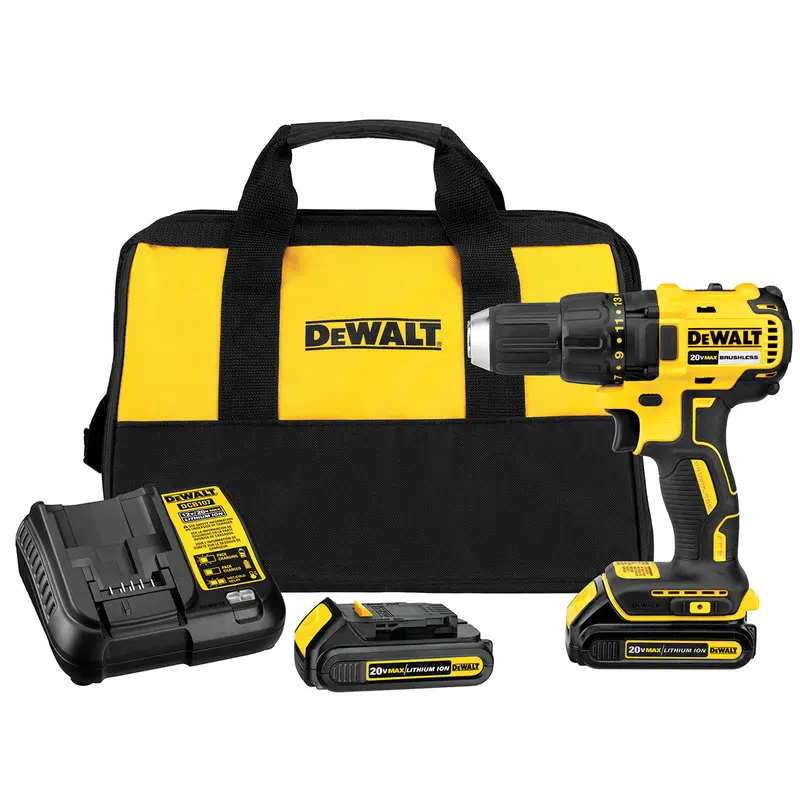 Dewalt Dcd777C 20V Max Brushless Compact Drill Driver With Lithium-Ion Battery 1