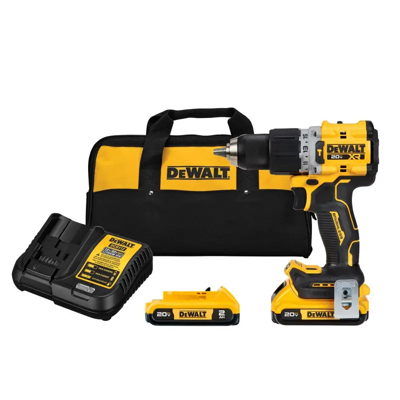 Dewalt Dcd805D2 20V Max Xr Brushless 1/2" Hammer Drill/Driver Kit 1