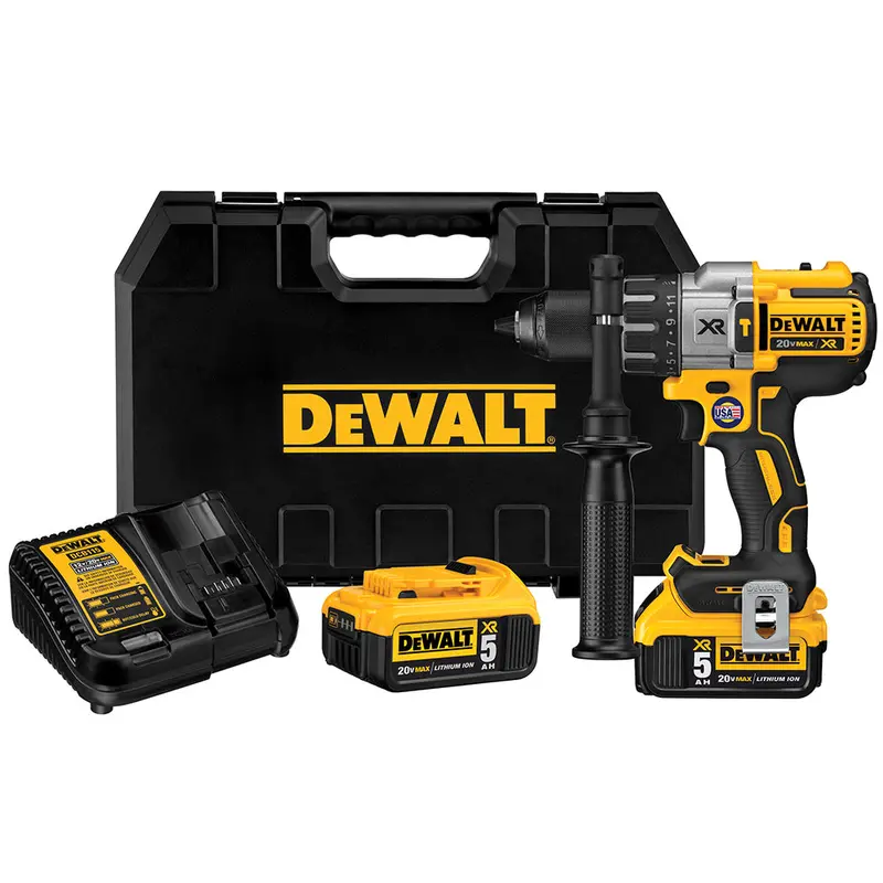 Dewalt Dcd996P2 20V Max 3-Speed Hammer Drill Kit – 1/2" Chuck With 5.0Ah Battery 1