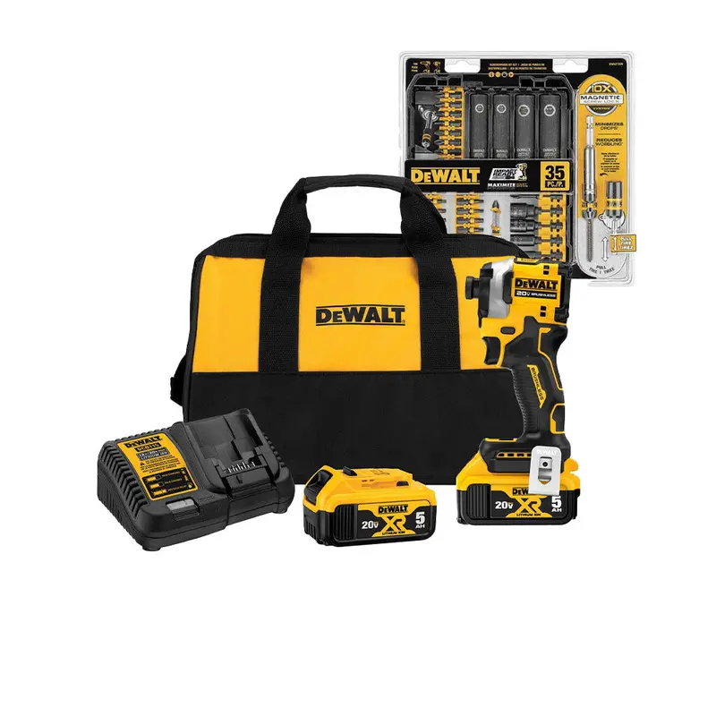 Dewalt Dcf850P2-Kit 20V Max Atomic Impact Driver With 35-Piece Precision Screwdriver Set 1