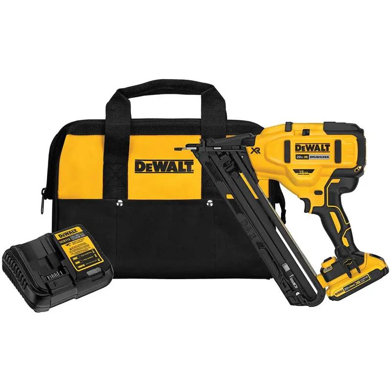 Dewalt Dcn650D1 20V Max Xr Cordless 15-Gauge Angled Finish Nailer Kit 1