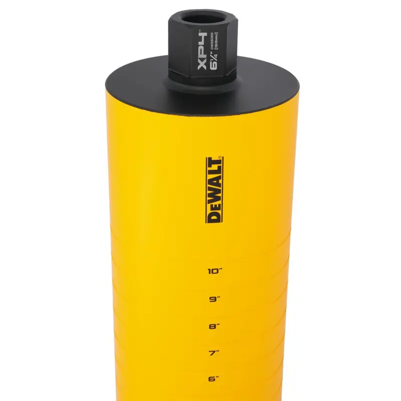 Dewalt Dw55025 6-1/4" X 15" Cordless Diamond Core Bit With Recessed Grooves 1