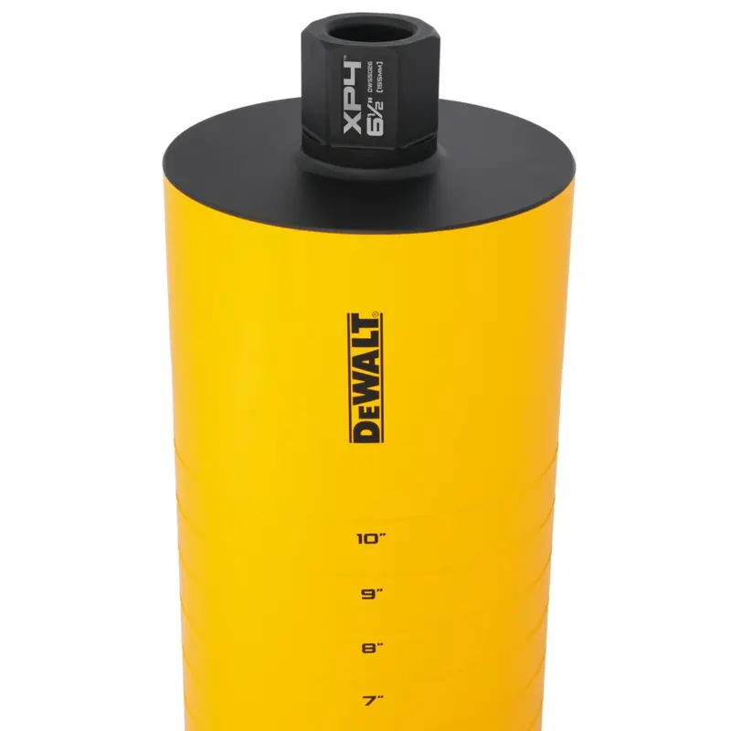 Dewalt Dw55026 6-1/2" X 15" Cordless Diamond Core Bit With Recessed Grooves 1