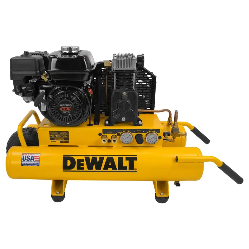 Dewalt Dxcm081 8-Gallon Wheelbarrow Air Compressor – Honda Gx160 Engine, 175 Psi 1