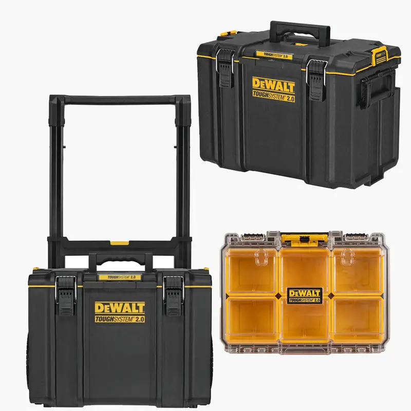 Dewalt Toughsystem 2.0 Rolling Workstation With Xl Storage Box And Custom Organizer 1