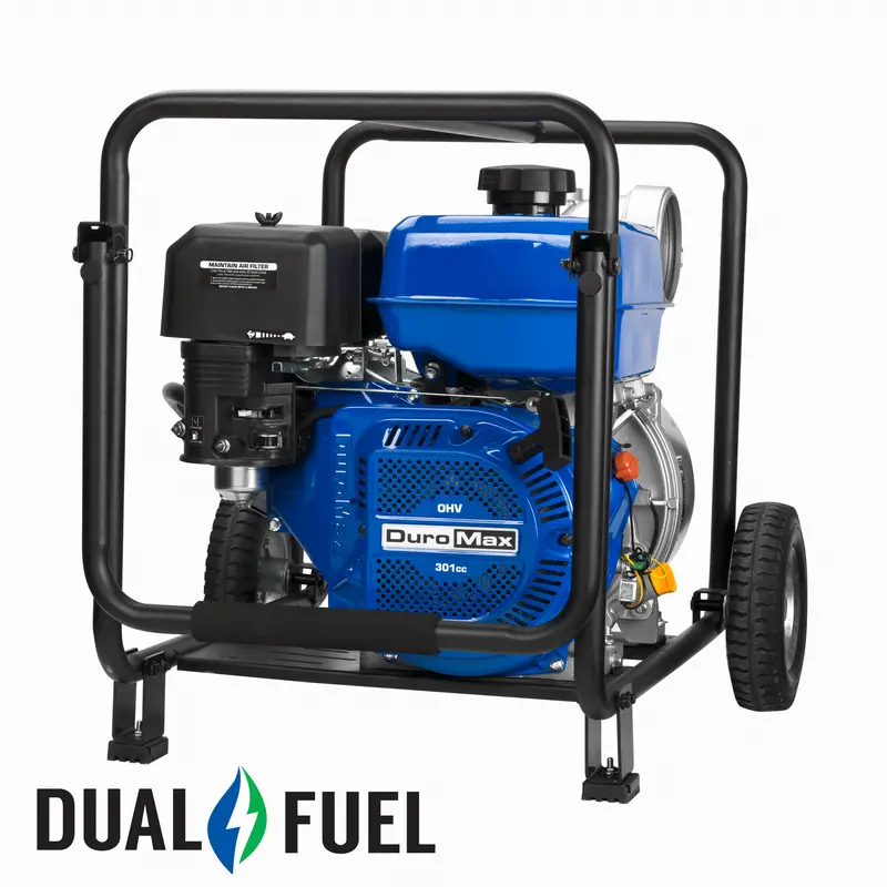 Duromax Xp904Wx 423 Gpm 4" Portable Dual-Fuel Water Pump 1