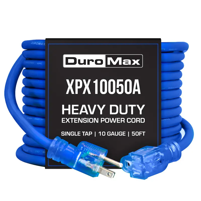 Duromax Xpx10050A 50-Foot 10-Gauge Heavy-Duty Single-Tap Extension Cord (Sjeoow) 1