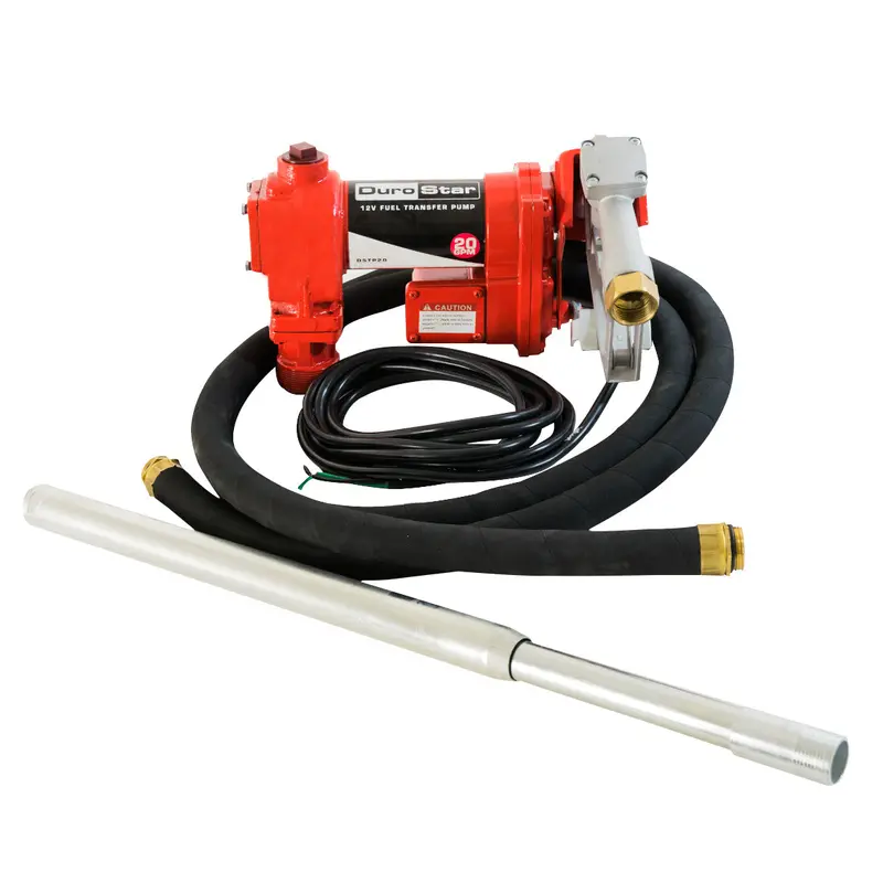 Durostar Dstp20 12V Fuel Transfer Pump – 20 Gpm Ball-Bearing Cast Iron Design 1
