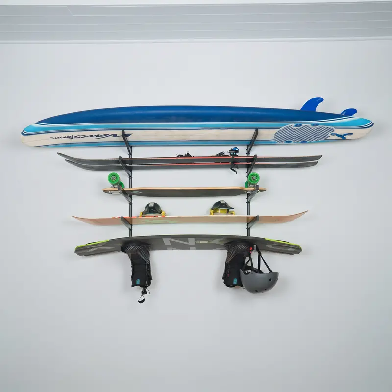 G-Vert Adjustable Indoor Board Rack – 5-Tier Multi-Sport Storage System 1