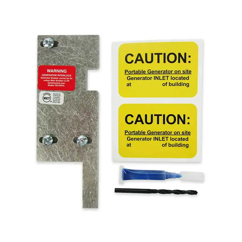 Geninterlock Ge-200Vl Interlock Kit For General Electric 150A/200A Vertical-Main Panels 1