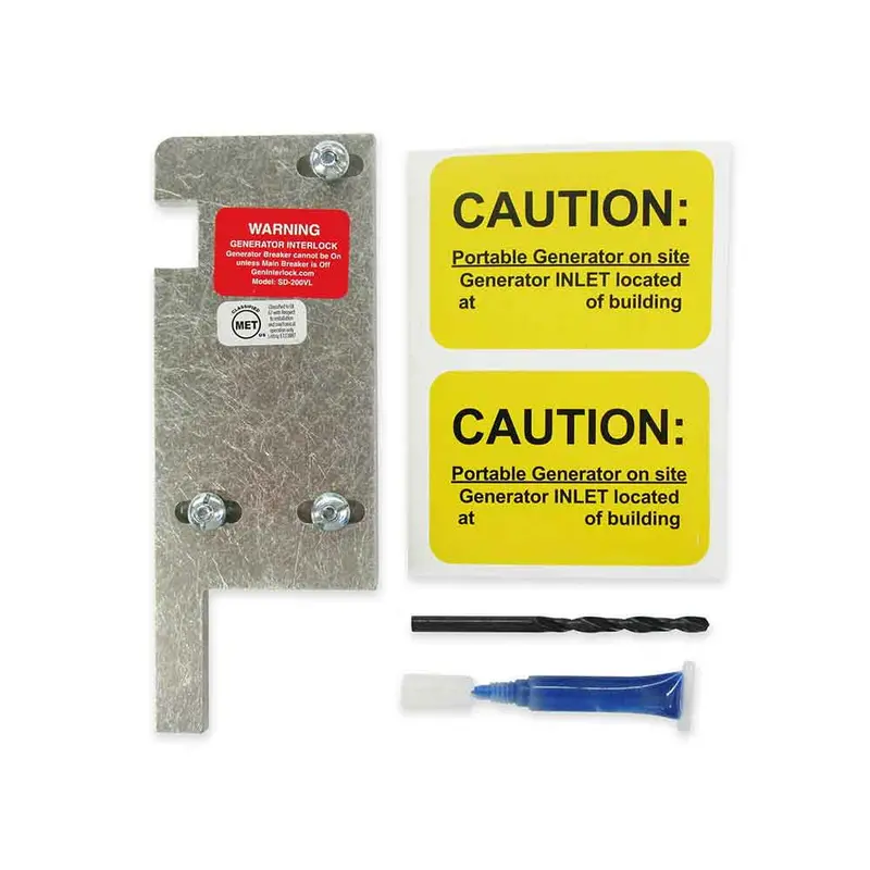 Geninterlock Sd-200Vl Interlock Kit For Square D 150A/200A Vertical-Throw Panels (3¼"–4") 1