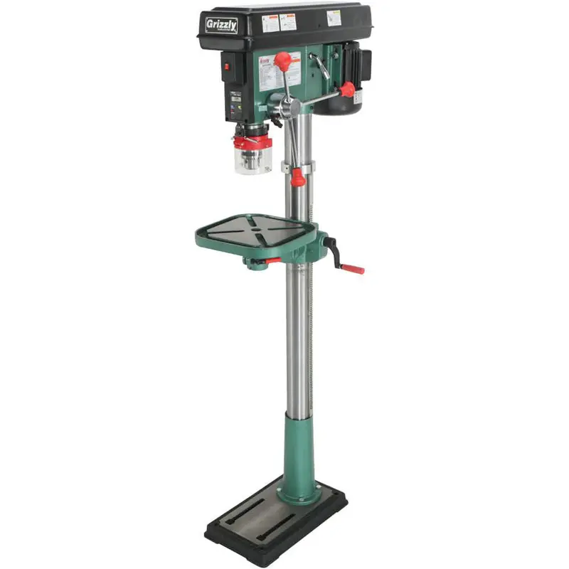 Grizzly G0794 Floor-Mounted Drill Press With Laser Guide & Dro – 110V 1