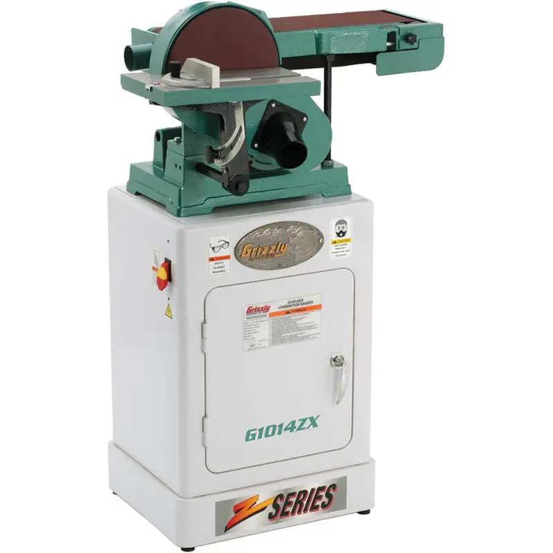 Grizzly G1014Zx 6" X 48" Belt Combo Sander With Cabinet Stand – Dual-Voltage (110V/220V) 1