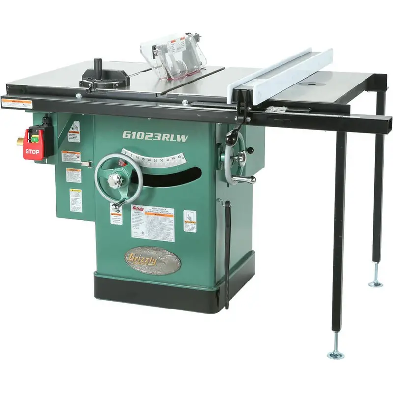 Grizzly G1023Rlw 10-Inch 3 Hp Left-Tilt Cabinet Table Saw – 240V 1