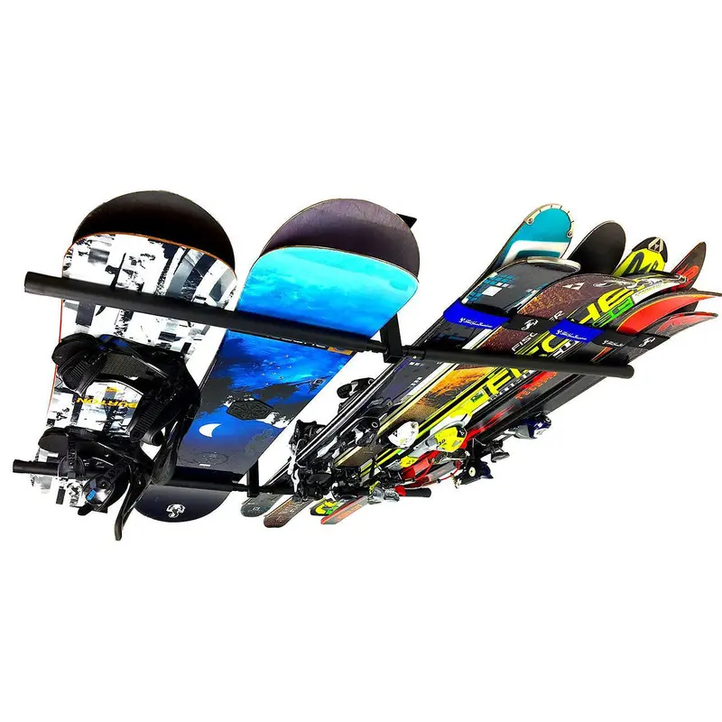 Hi-Port 2 Dual Ski And Snowboard Ceiling Storage Rack – 150 Lb Capacity 1
