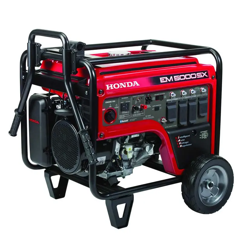 Honda Em5000S Electric Start Generator – 5000W 120/240V Portable Gas Power With Co-Minder 1