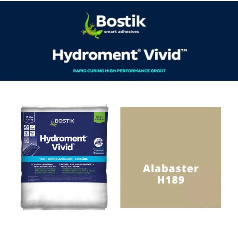 Hydroment Vivid Rapid-Cure Cementitious Grout (10 Lb Bag) 1