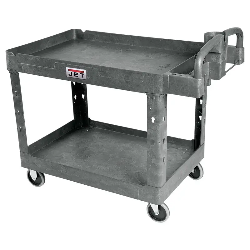 Jet Heavy-Duty Resin Utility Cart With 43" X 25" Load-Supporting Shelf 1