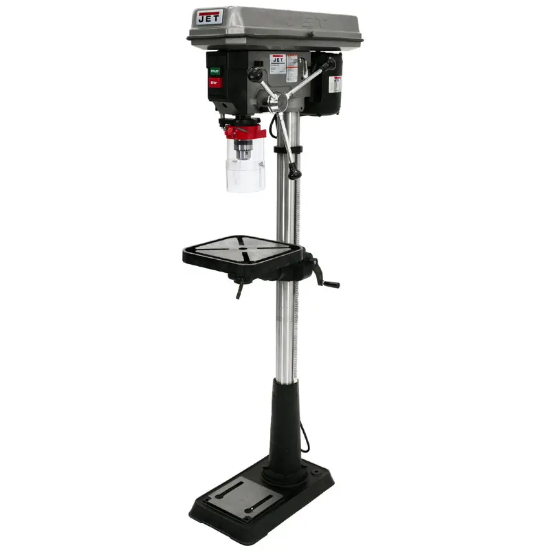 Jet J-2500 15" Floor-Mount Drill Press – 0.75 Hp, Dual-Voltage (115/230V), Stable Base Construction 1