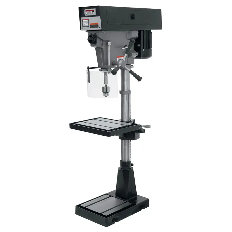 Jet J-A3816 15-Inch 6-Speed Floor Drill Press – 1 Hp Dual-Voltage (115/230V) Industrial Unit 1