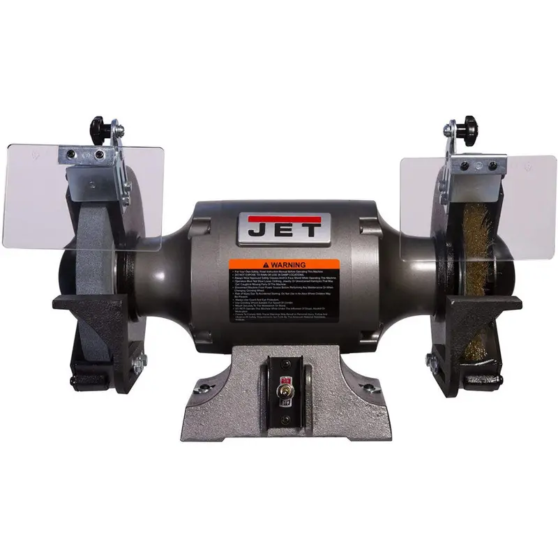 Jet Jbg-8W 8" Bench Grinder – 1 Hp, 115V With Wire Wheel Attachment 1