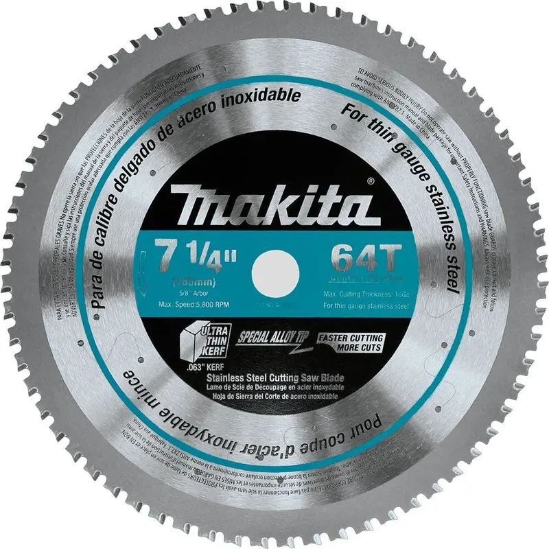 Makita 7-1/4" 64-Tooth Carbide-Tipped Saw Blade (A-95875) 1