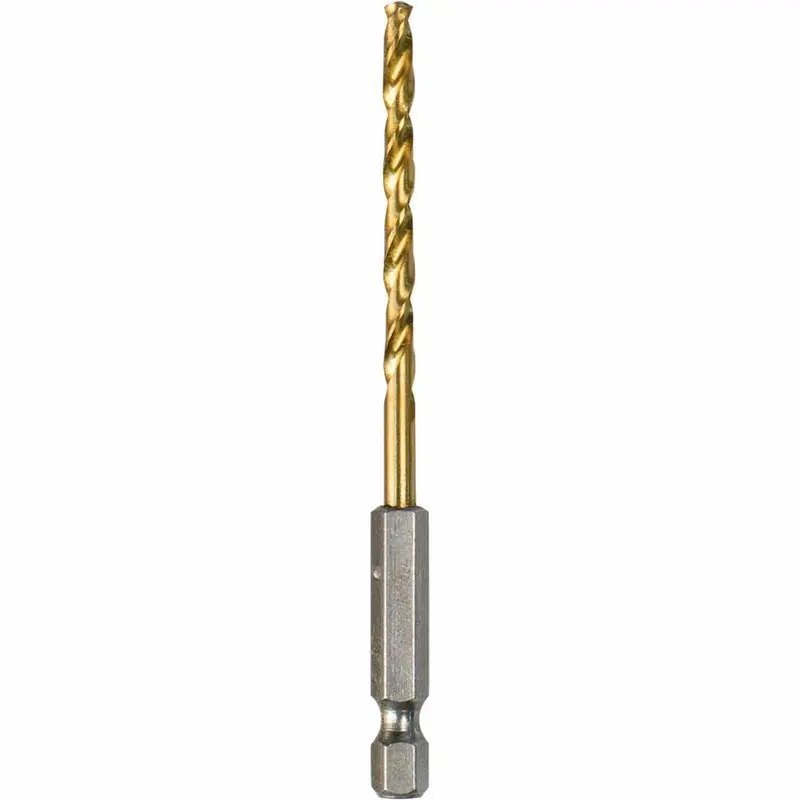 Makita D-23905 Precision Titanium-Coated Bit – 5/32" Diameter, 1/4" Hex Shank 1