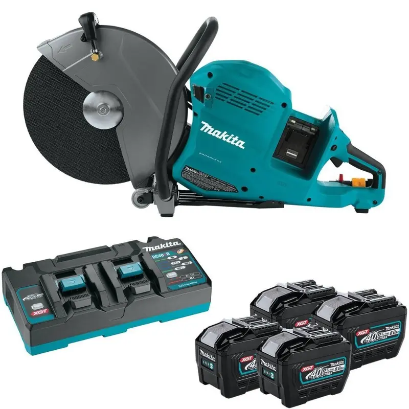 Makita Gec01Pl4 80V Xgt Brushless 14" Power Cutter Kit Featuring Aft, Electric Brake, And 8.0Ah Battery 1