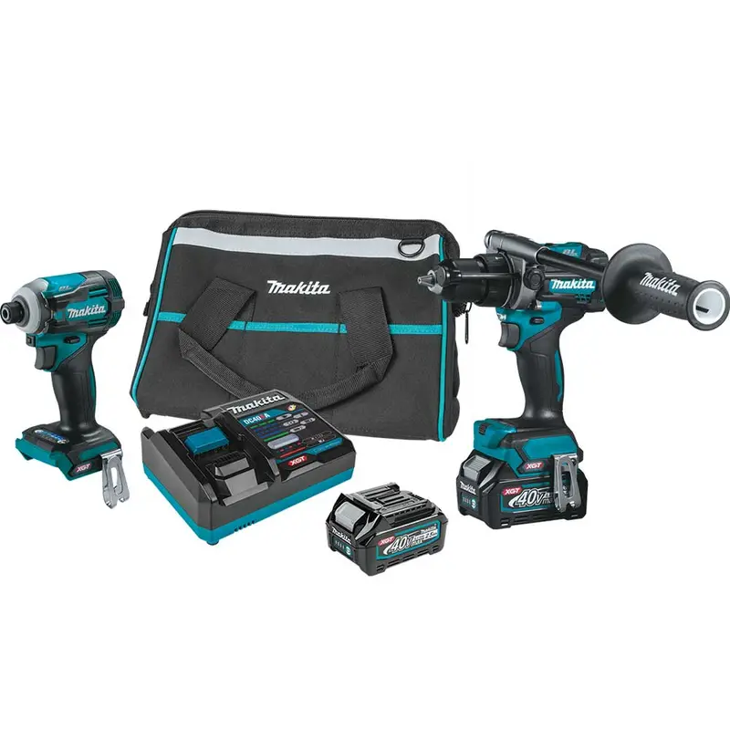 Makita Gt200D 40V Max Xgt Brushless 2-Piece Cordless Combo Kit With 2.5 Ah Batteries 1
