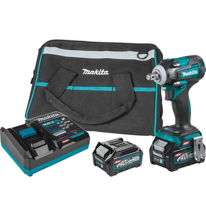 Makita Gwt04D 40V Xgt Impact Wrench Kit — Complete Package With Battery & Charger 1