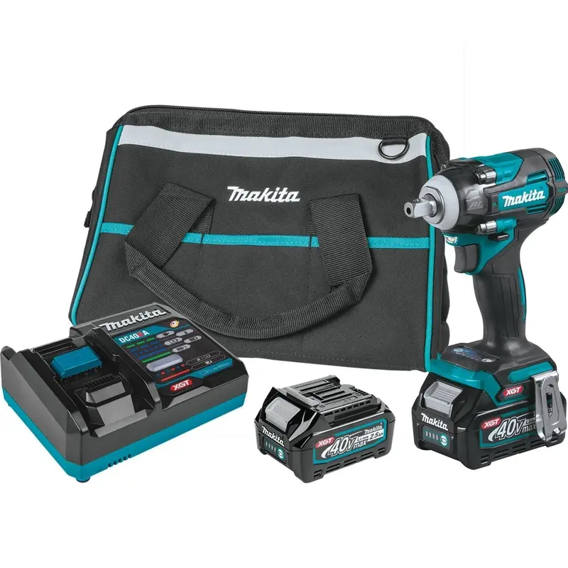 Makita Gwt05D 40V Xgt Impact Wrench Kit — Detent Anvil Design With 2.5Ah Battery 1