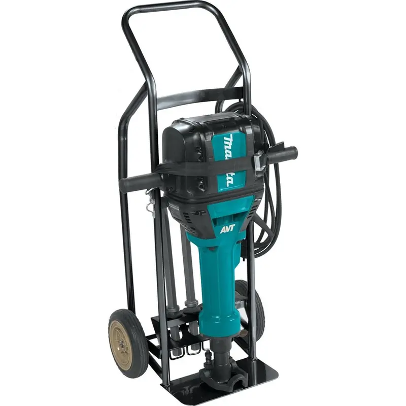 Makita Hm1812X3 Advanced Avt 70-Pound Breaker Hammer With Hex Bit Set And Transport Cart 1