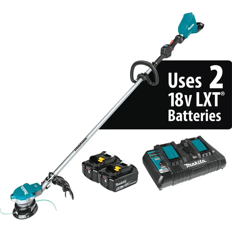 Makita Xru15Pt 18V X2 Lxt Brushless Cordless String Trimmer Kit With 5.0Ah Battery 1