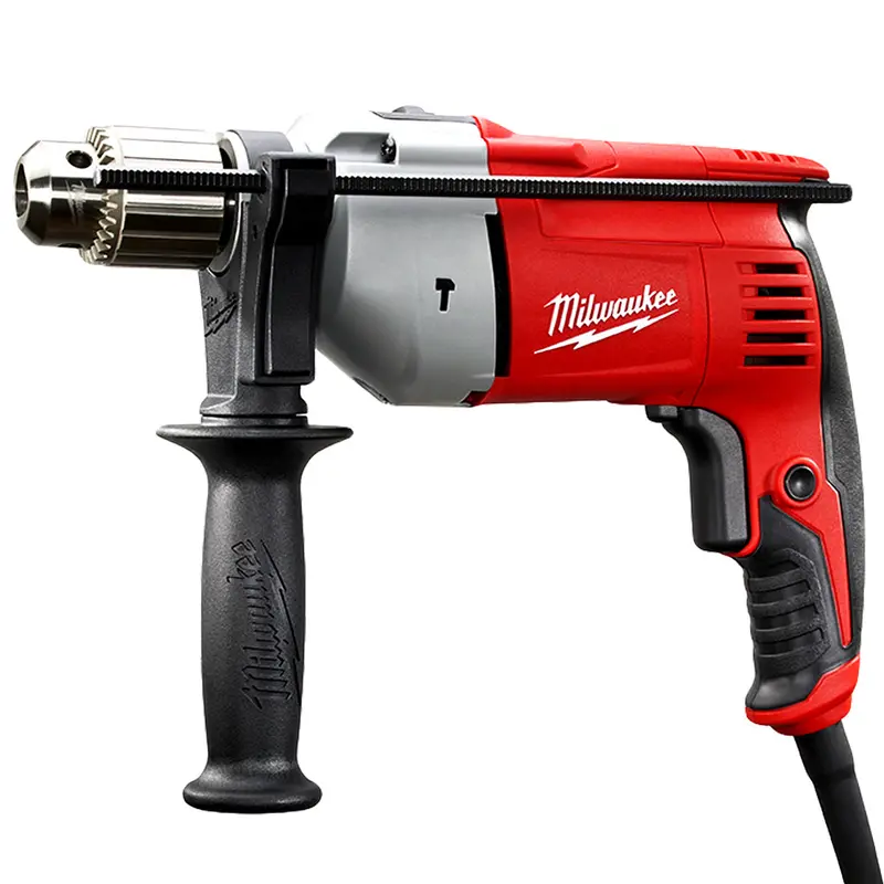 Milwaukee 1/2" Reconditioned Corded Hammer Drill With Side Handle 1