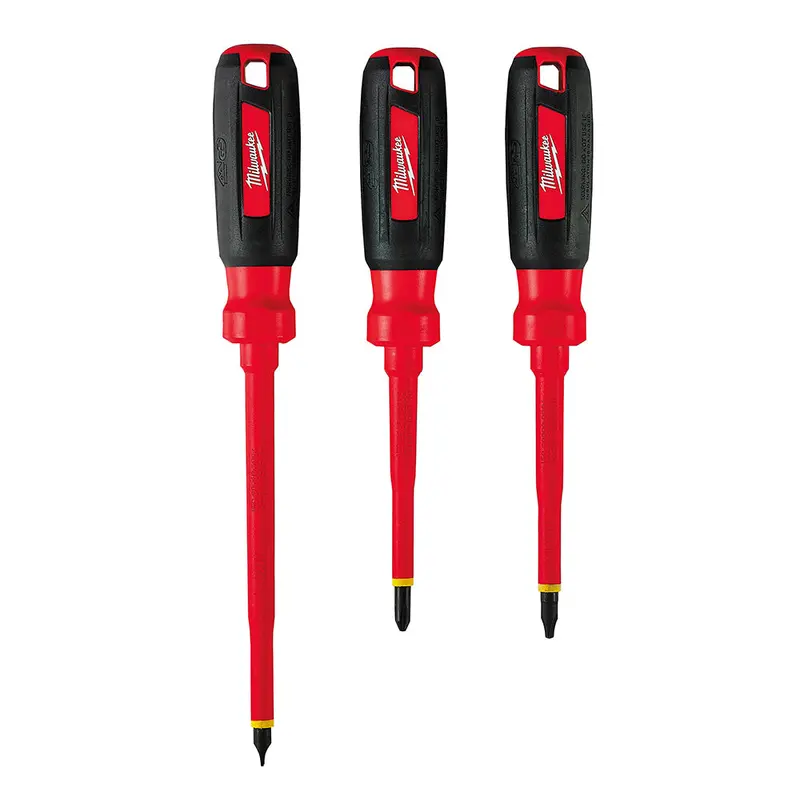 Milwaukee 1,000V Rated Multi-Tip Insulated Screwdriver Kit (3-Piece) 1