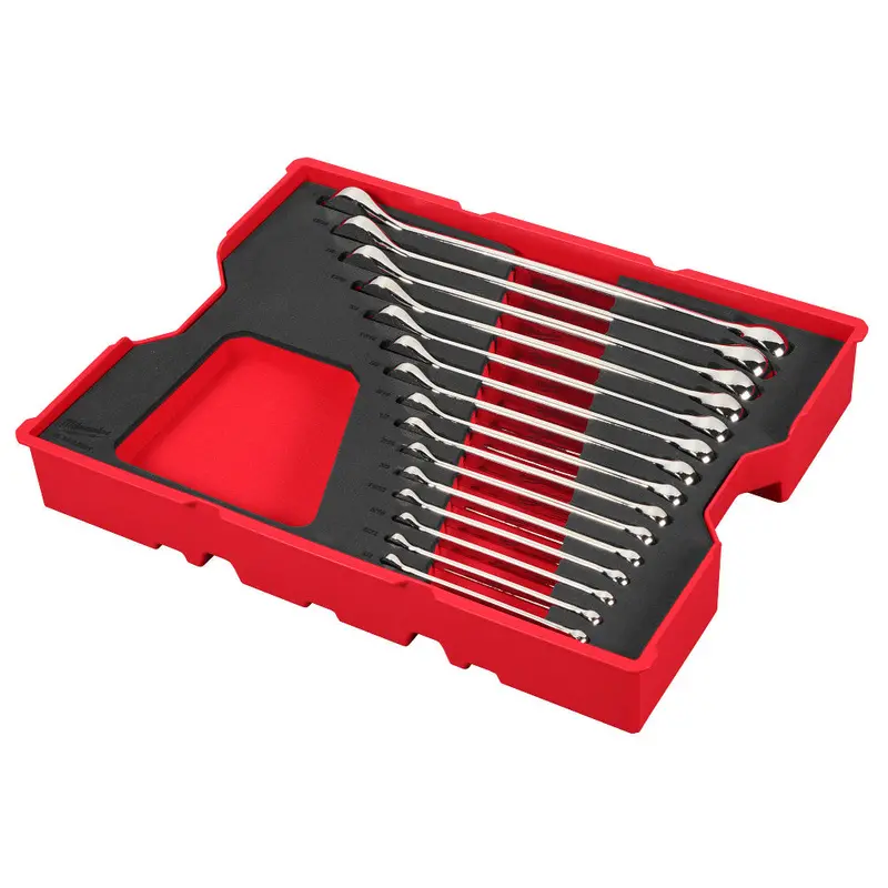 Milwaukee 15-Piece Sae Combination Wrench Set In Packout Tray System 1